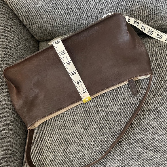 🇬🇧🇯🇵Y2K Margaret Howell Idea Japan Dark Chocolate Leather Minimalist Bag 13 x 6 - Picture 6 of 15